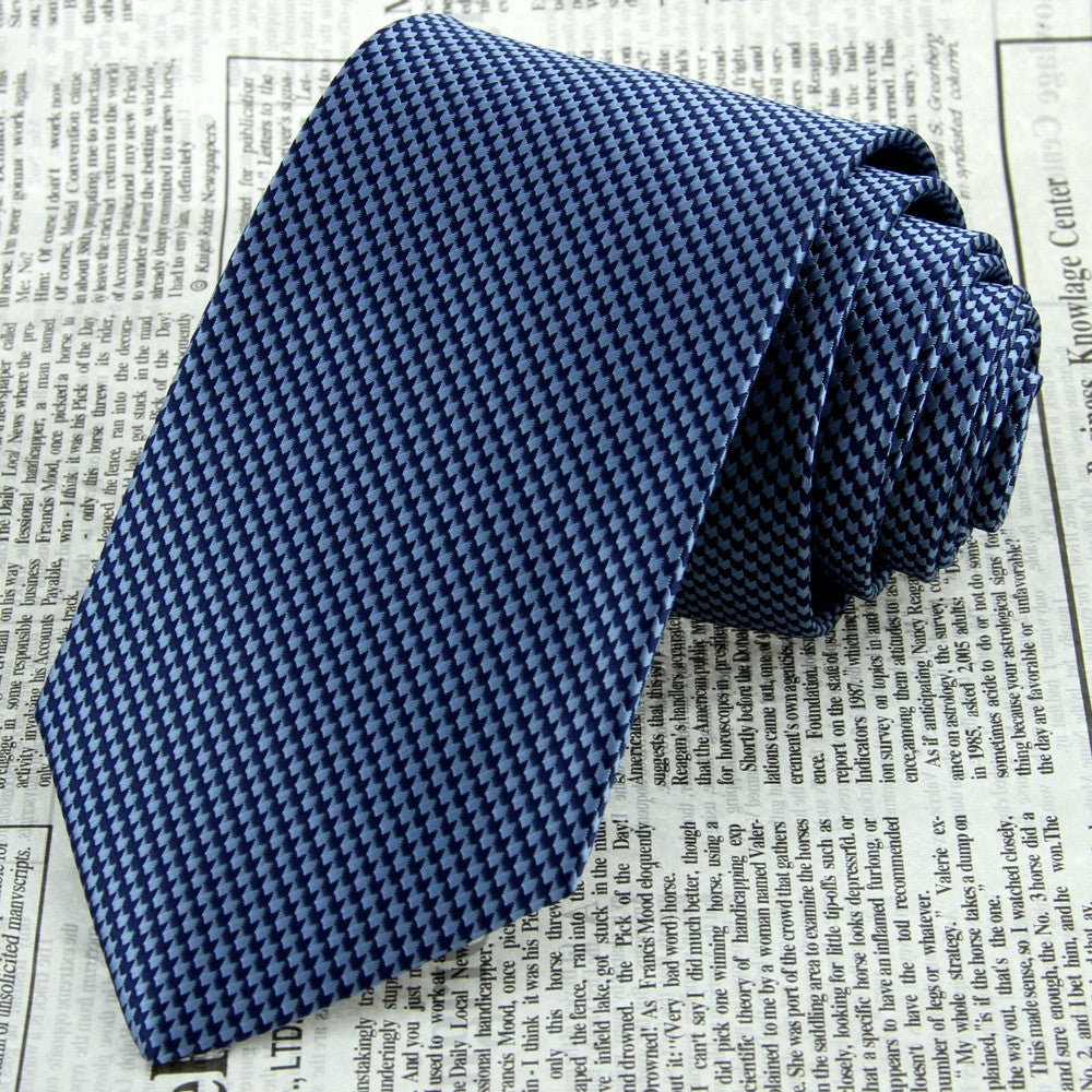 Blue Gentlemen Classic Silk Necktie