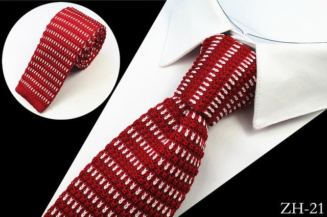 Fashion Icon Knitted Neckties For Men