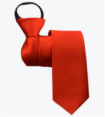 Solid Casual Zipper Necktie For Men